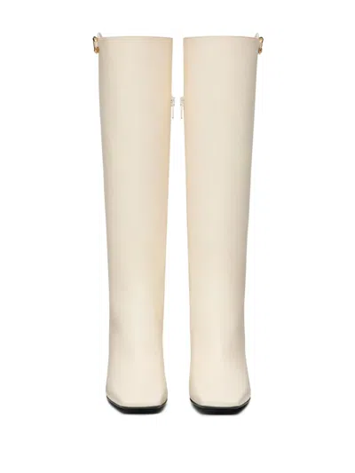 Valentino 100mm Vlogo The Bold Edition Boots In White