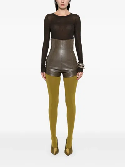 Pre-owned Romeo Gigli 1990s Elastic-waist Tights In Green