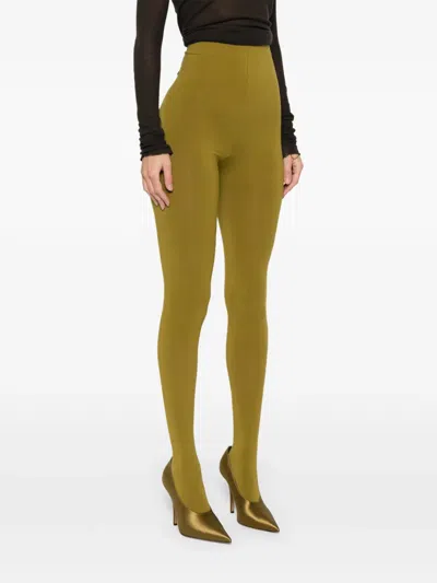 Pre-owned Romeo Gigli 1990s Elastic-waist Tights In Green