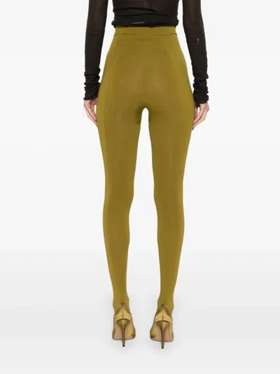 Pre-owned Romeo Gigli 1990s Elastic-waist Tights In Green