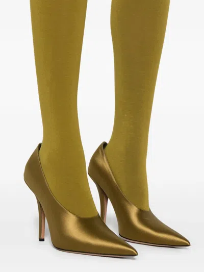 Pre-owned Romeo Gigli 1990s Elastic-waist Tights In Green