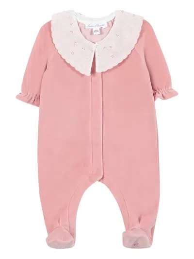 Tartine Et Chocolat Ruffled-collar Tracksuit In Pink