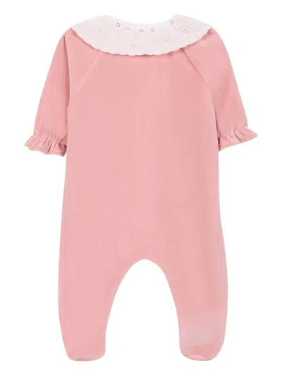 Tartine Et Chocolat Ruffled-collar Tracksuit In Pink