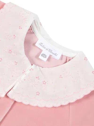 Tartine Et Chocolat Ruffled-collar Tracksuit In Pink