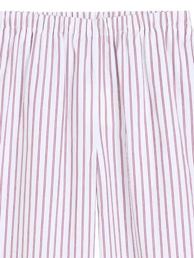 By Malene Birger Cabello Striped Trousers In White