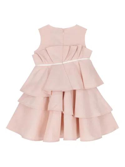 Jessie And James Flower-detail Ruffled Dress In Pink
