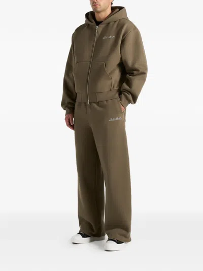 Manière De Voir Taylor Drawstring Track Pants In Green