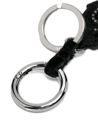 Ganni Western Boot Keyring In Black