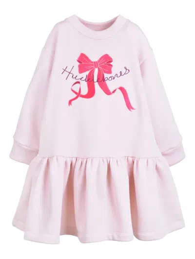 Hucklebones London Ruffled-hem Sweatshirt Dress In Pink