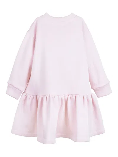 Hucklebones London Ruffled-hem Sweatshirt Dress In Pink