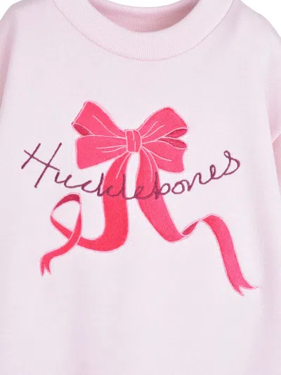 Hucklebones London Ruffled-hem Sweatshirt Dress In Pink