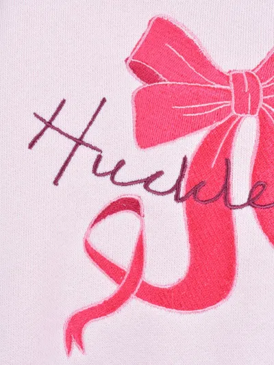 Hucklebones London Ruffled-hem Sweatshirt Dress In Pink