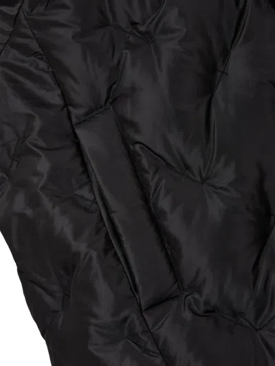 Studio Tomboy Button-fastening Hooded Long Coat In Black