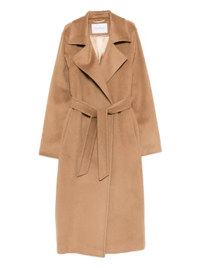 Max Mara Manuela Belted Coat In Brown