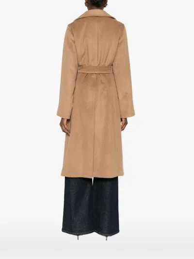 Max Mara Manuela Belted Coat In Brown