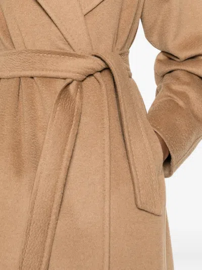 Max Mara Manuela Belted Coat In Brown