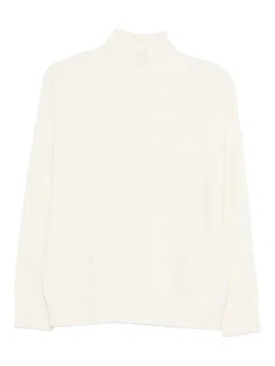 Ivory Paris Funnel-neck Sweater In Neutral