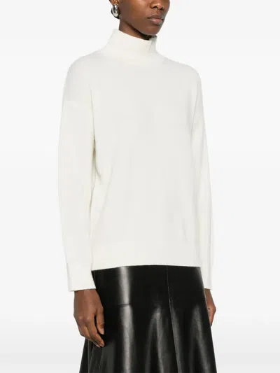 Ivory Paris Funnel-neck Sweater In Neutral