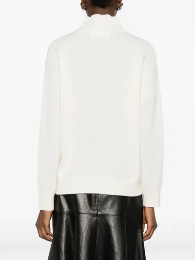 Ivory Paris Funnel-neck Sweater In Neutral