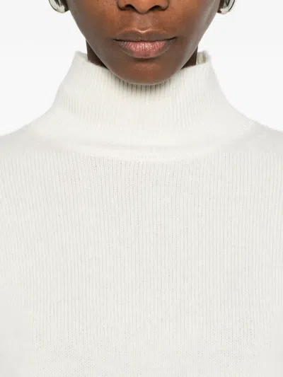 Ivory Paris Funnel-neck Sweater In Neutral