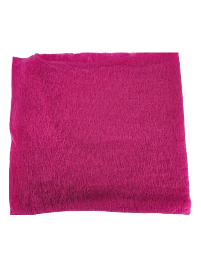 Botto Giuseppe Large Cashmere Scarf In Pink
