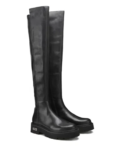 Cult Lug-sole Boots In Black