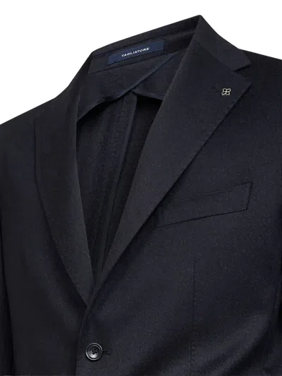 Tagliatore Two-button Blazer In Blue