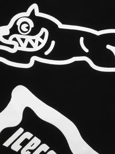 Icecream Loop Graphic-print Hoodie In Black