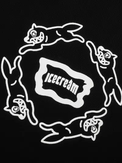 Icecream Loop Graphic-print Hoodie In Black