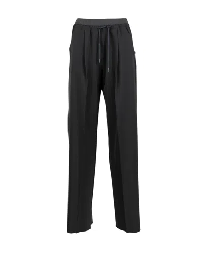 Marella Drawstring Trousers In Black