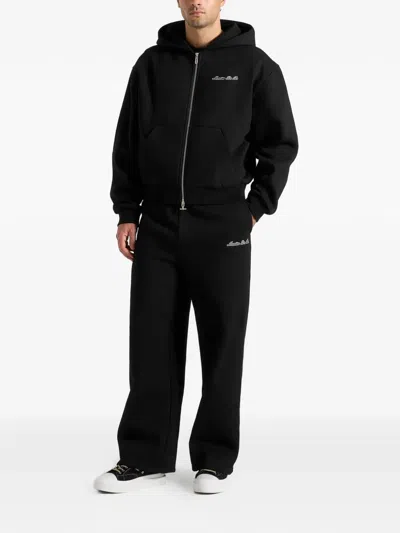 Manière De Voir Taylor Drawstring Track Pants In Black