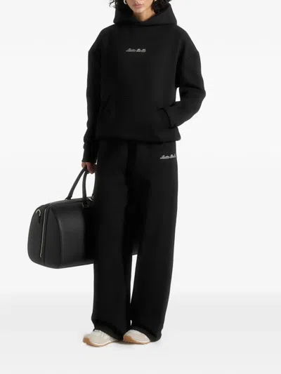 Manière De Voir Taylor Drawstring Track Pants In Black