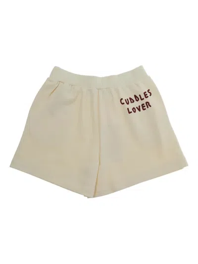 Max & Co Logo Shorts In Neutral