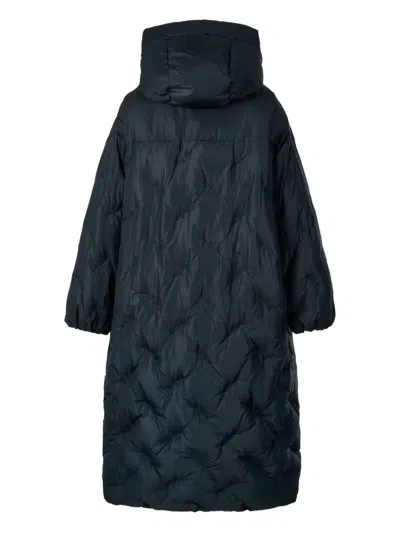 Studio Tomboy Embroidered Hooded Down Coat In Blue