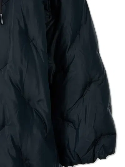 Studio Tomboy Embroidered Hooded Down Coat In Blue