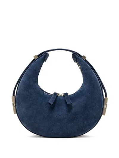Osoi Mini Toni Suede Satchel Bag In Blue
