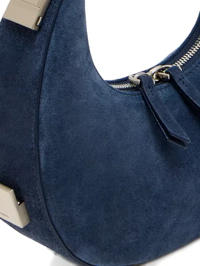 Osoi Mini Toni Suede Satchel Bag In Blue