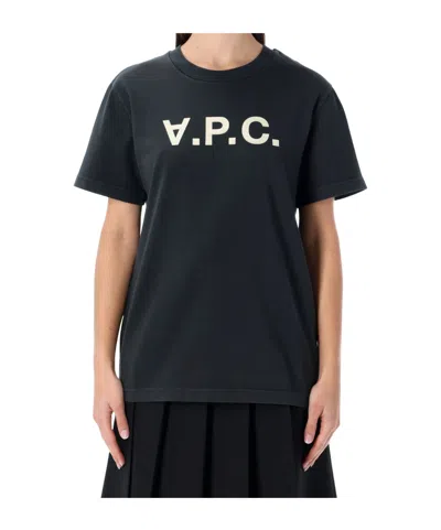 Apc A.p.c. Standard Grand Vpc Cotton T-shirt In Black