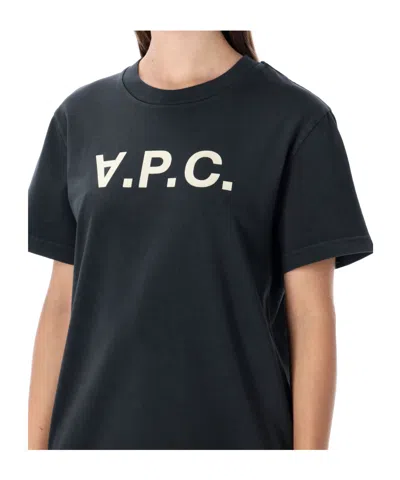 Apc A.p.c. Standard Grand Vpc Cotton T-shirt In Black