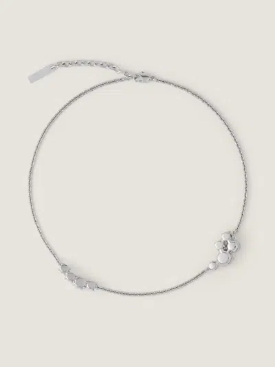 Givenchy Crystal Pearl Necklace In Metallic
