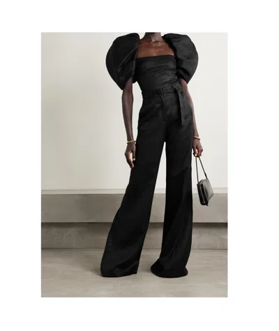 Gabriela Hearst Puff Sleeve Top In Black