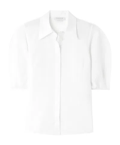 Gabriela Hearst Short-sleeved Shirt In White
