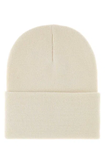 Carhartt Wip Ivory Acrylic Watch Hat In White