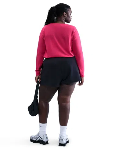 Nike Plus Size Sportswear Club Long-sleeve T-shirt