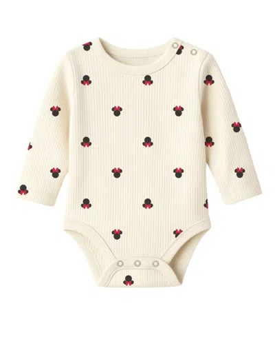 Disney Baby Girls 3-piece Minnie Mouse Denim Jumper, Bodysuit And Tights Set In Multi