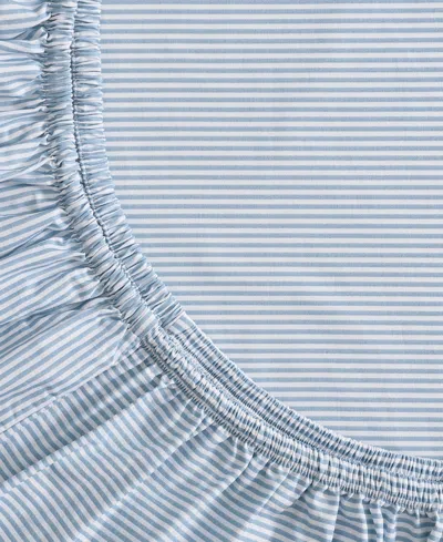 Tommy Hilfiger Cass Park Mix Check Stripe Contrast Hem 200-thread Count Cotton 4-pc. Sheet Set, Full