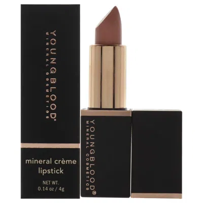 Youngblood Ladies Mineral Creme Lipstick 0.14 oz Blushin Nude Makeup 696137141602 In Brown