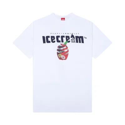 Pre-owned Icecream Luger Short-sleeve Tee 'white' | Men's Size M