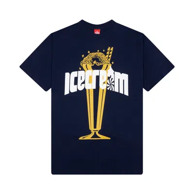 Pre-owned Icecream Chrome Short-sleeve Tee 'black Iris' | Men's Size Xl