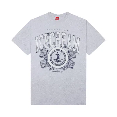 Pre-owned Icecream Decadence Short-sleeve Tee 'heather Grey' | Men's Size L In Gray
